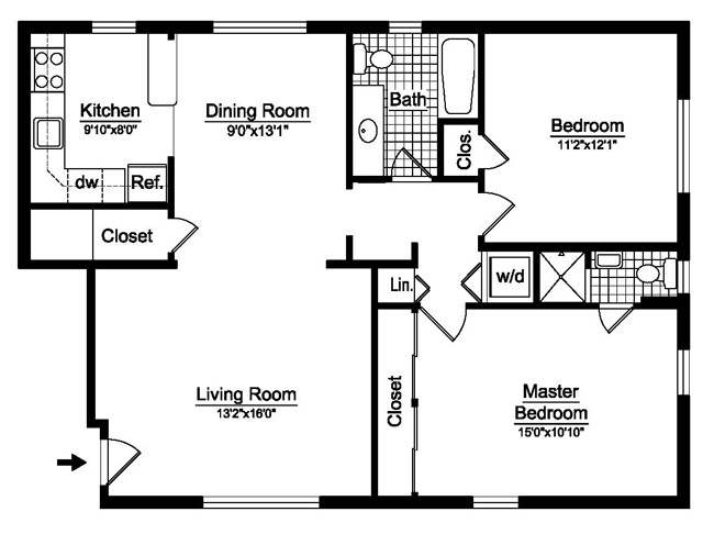 Two Bedroom | Floor Plans | Prestige Homes Florida | Mobile Homes